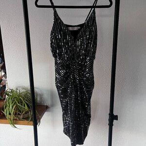 ASTR The Label Sequin Midi Dress